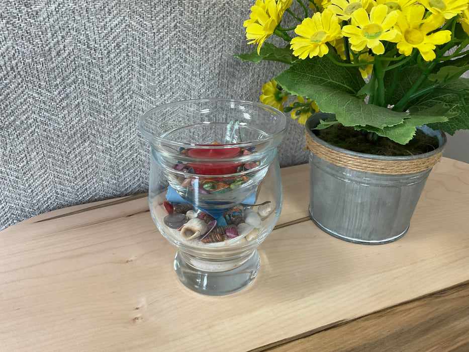 Message in a votive holder