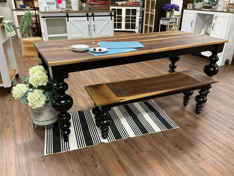 Burton - turned leg table
