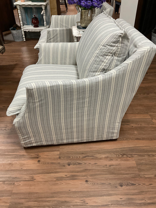 Slip Cover Swivel Chair - Navy