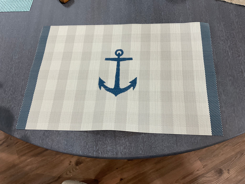 Placemat - Grey/White Checkered