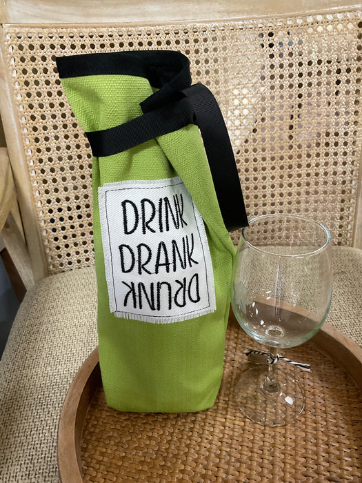 Wine Bag - Drink Drank Drunk