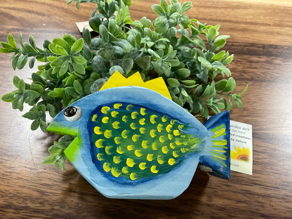 Colorful wood fish