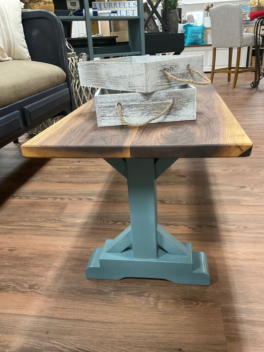 Romulus coffee table - walnut top