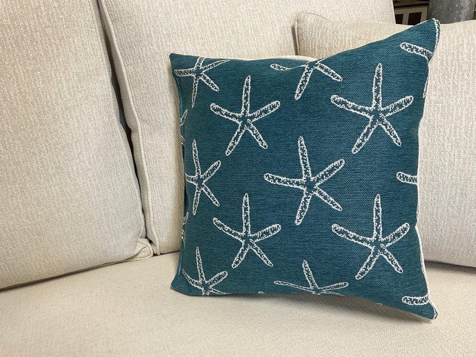 Starfish fabric pillow