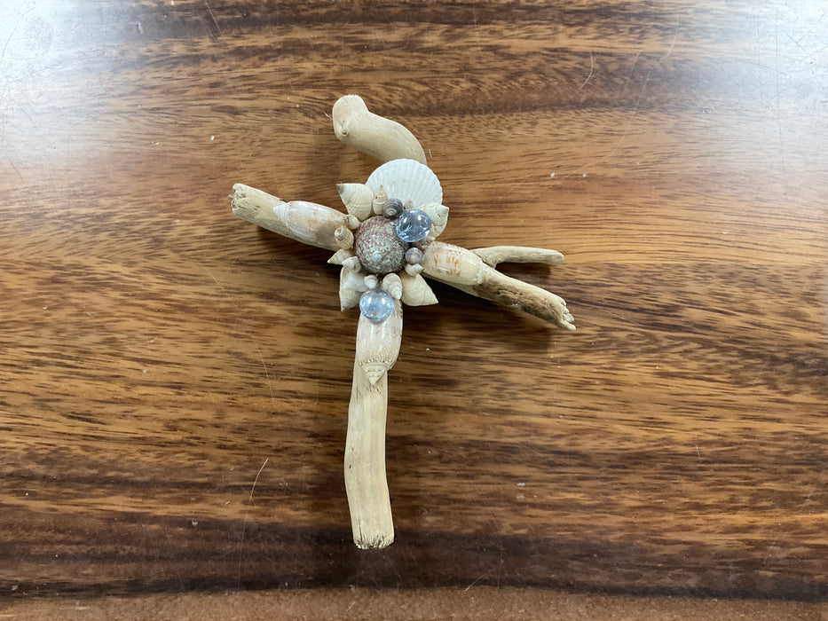 Driftwood shell cross