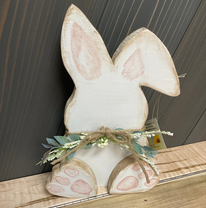 Wood Easter Bunny - Cropped Ear
