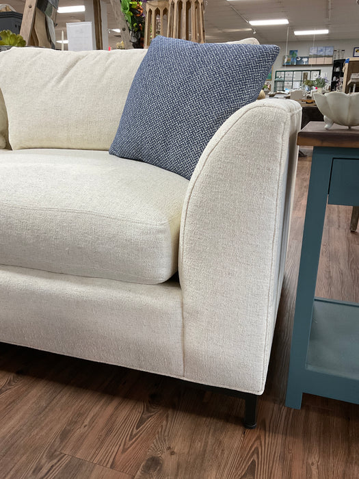 Clipped arm sofa - parchment