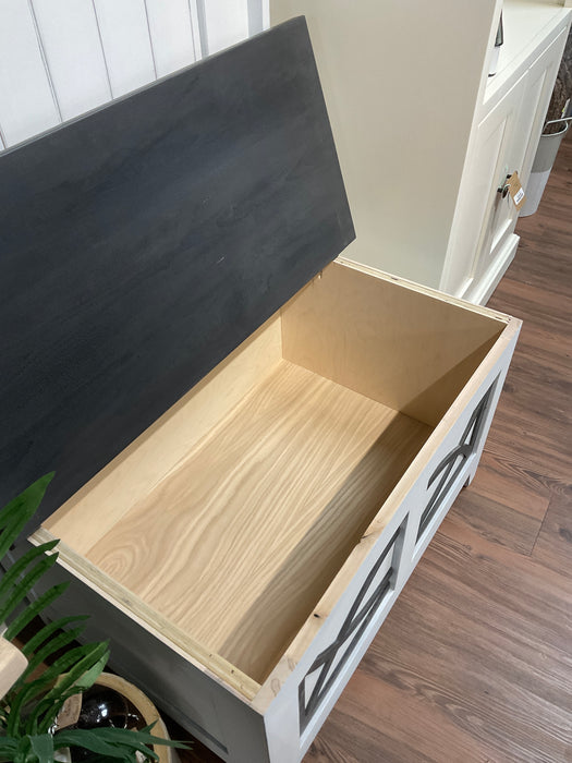 Single Seat Hall Tree - Rustic