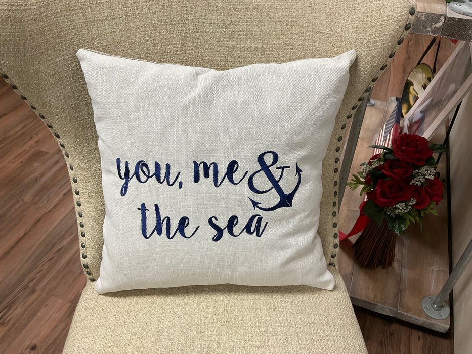 Throw pillow - You, me