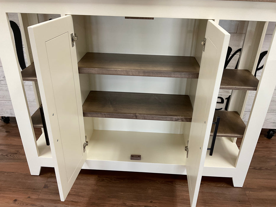 Charlotte sofa table - wormy maple