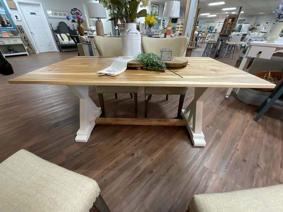 Adrian Dining Table - wormy maple