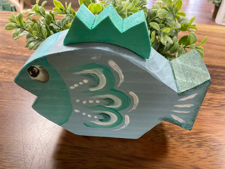 Colorful wood fish