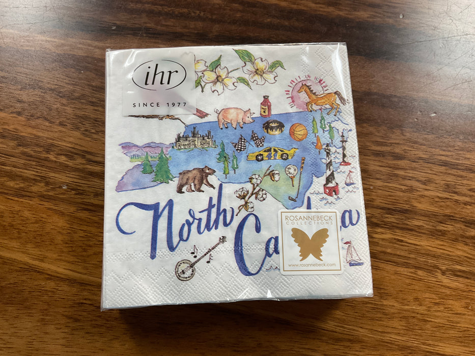 Paper cocktail napkins- North Carolina