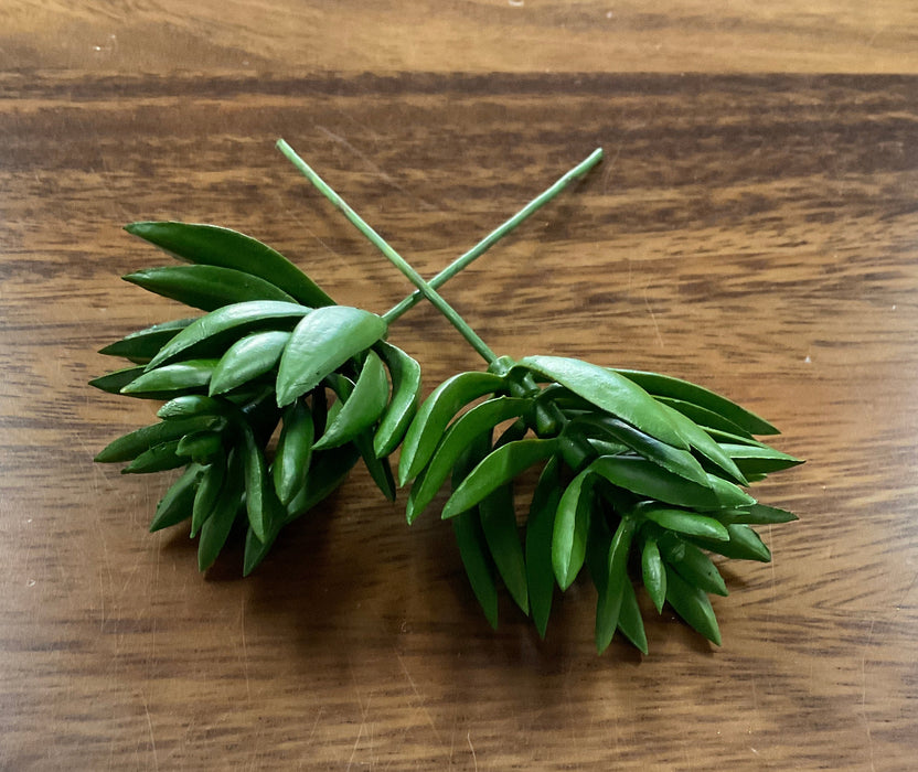 Assorted Faux Succulents-Dark Green