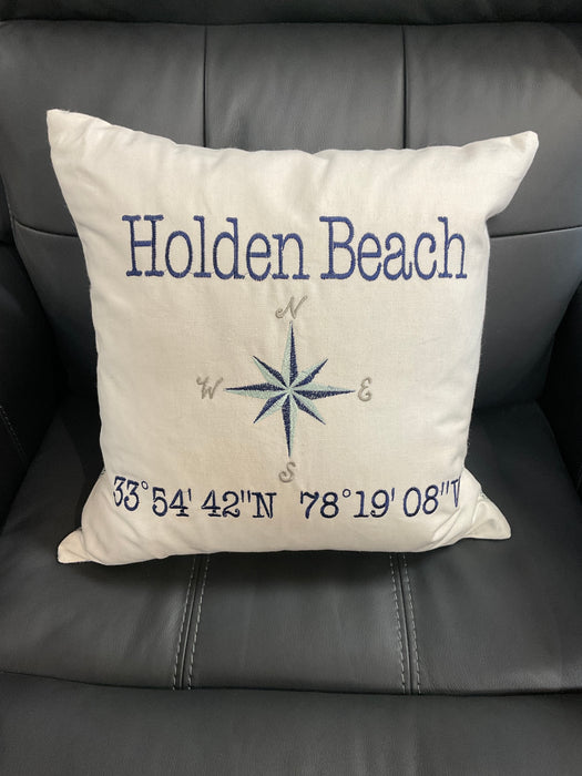 Throw Pillow-Holden Beach