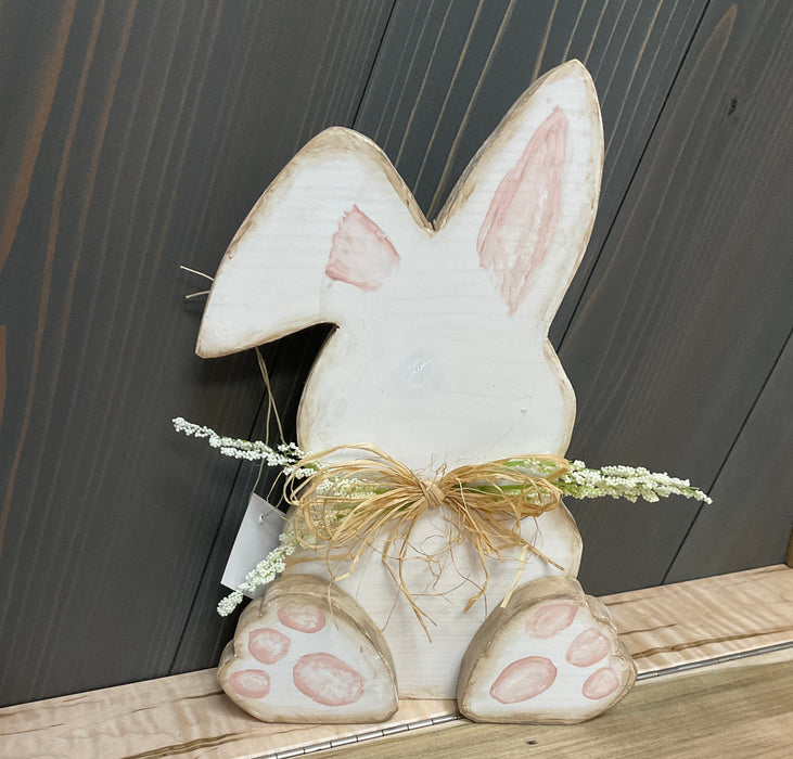 Wood Easter Bunny - Cropped Ear