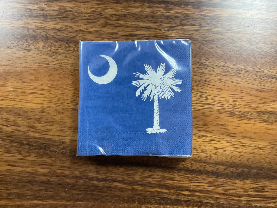 SC State Flag Cocktail Napkin