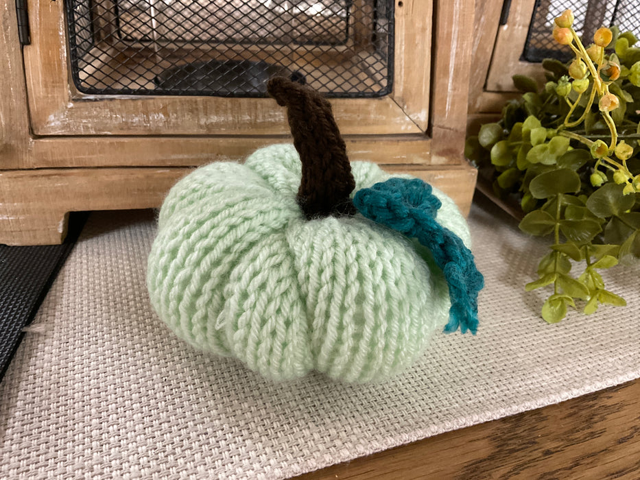 Hand knitted pumpkin