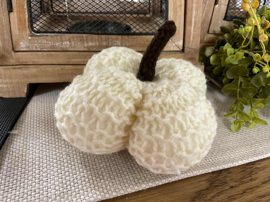 Hand knitted pumpkin