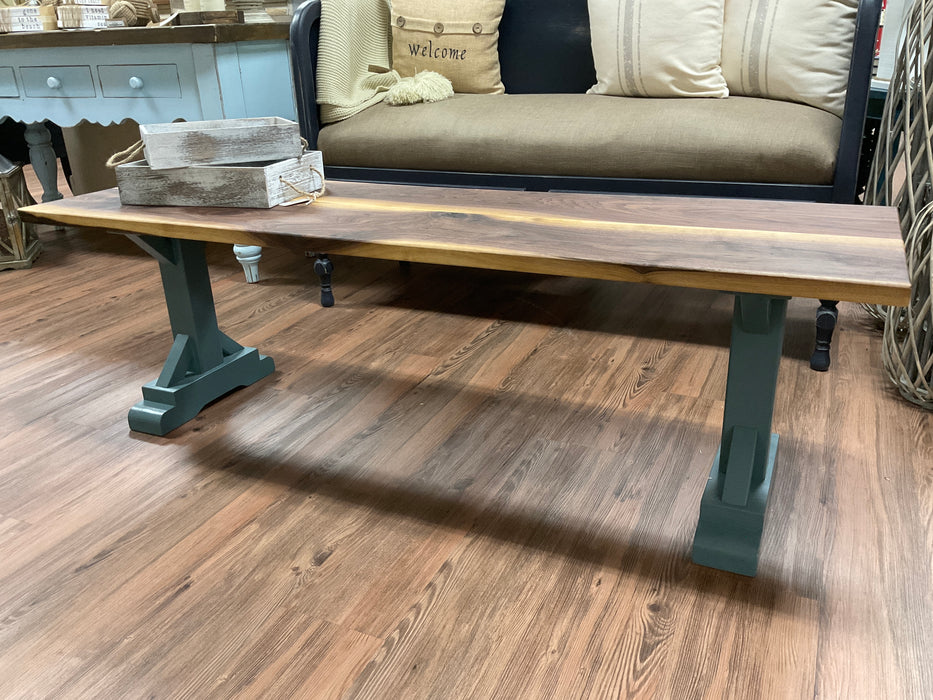 Romulus coffee table - walnut top