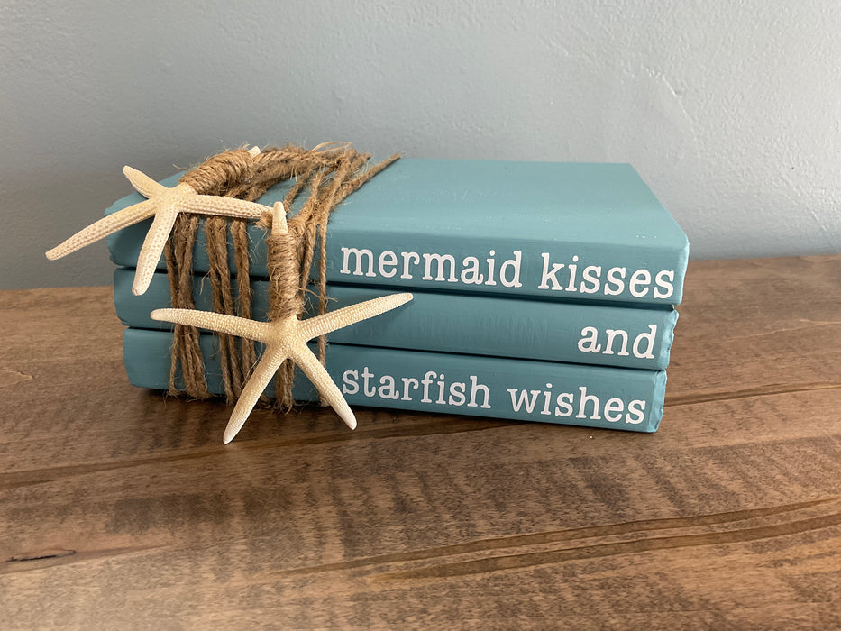 Book stack - mermaid kisses