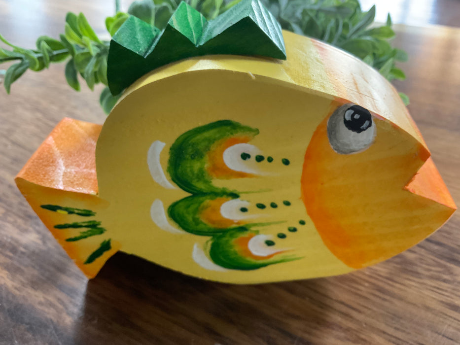 Colorful wood fish