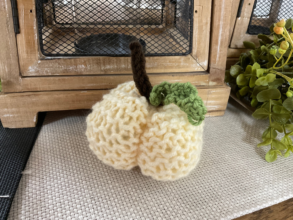 Hand knitted pumpkin