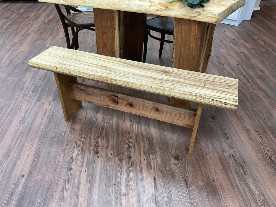 Live Edge Bench - white oak