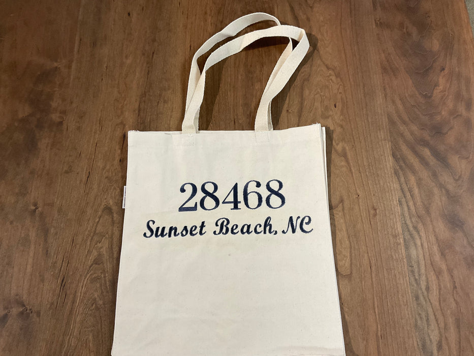 Canvas Tote Bag - Zip code