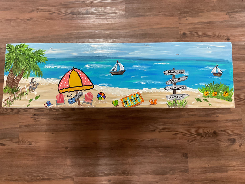 Wood Beach Bench