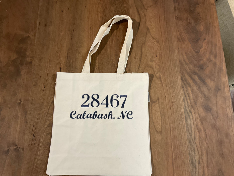 Canvas Tote Bag - Zip code