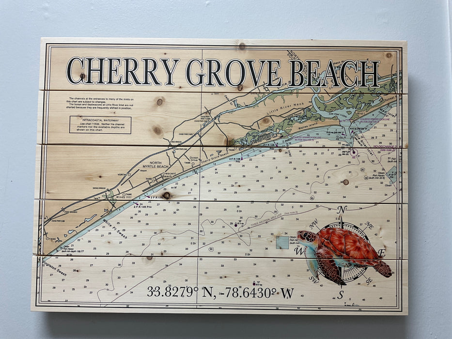 Wood Pallet Map - Cherry Grove