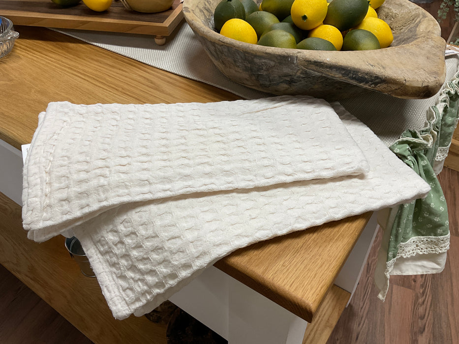 Waffle weave dish towel