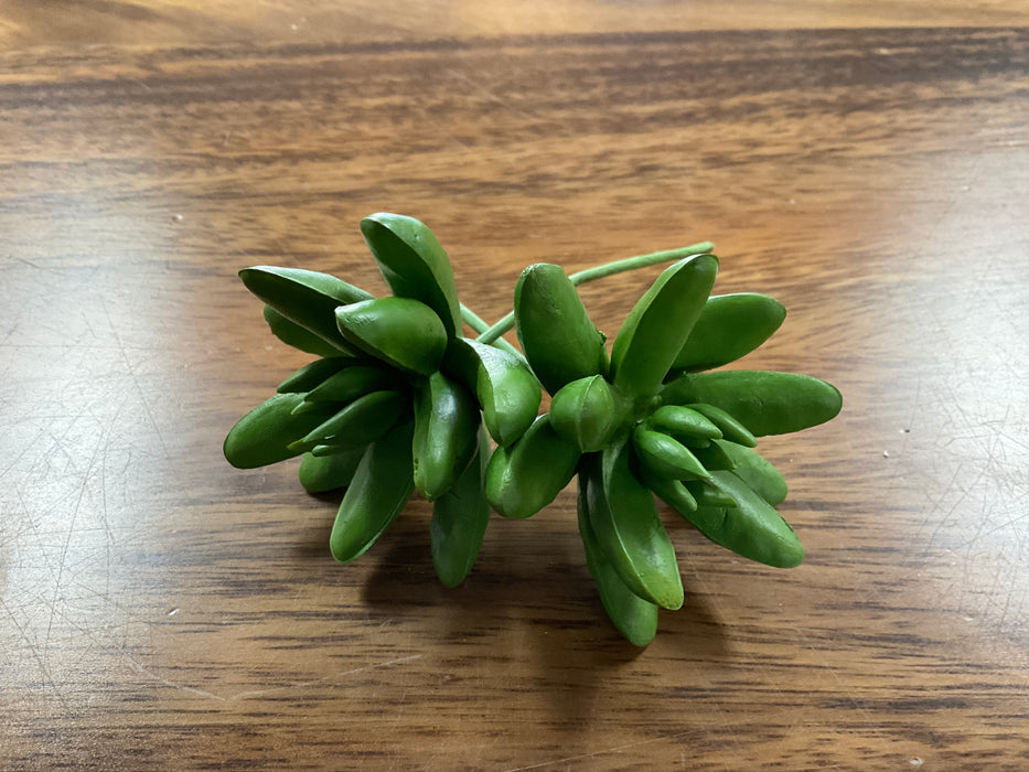 Assorted Faux Succulents-Dark Green