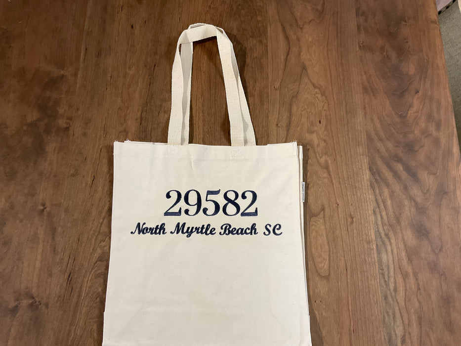 Canvas Tote Bag - Zip code