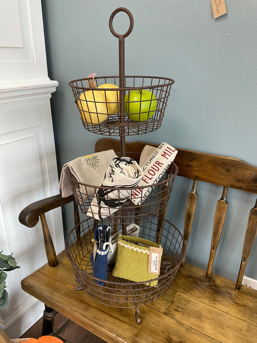 Wire tier basket
