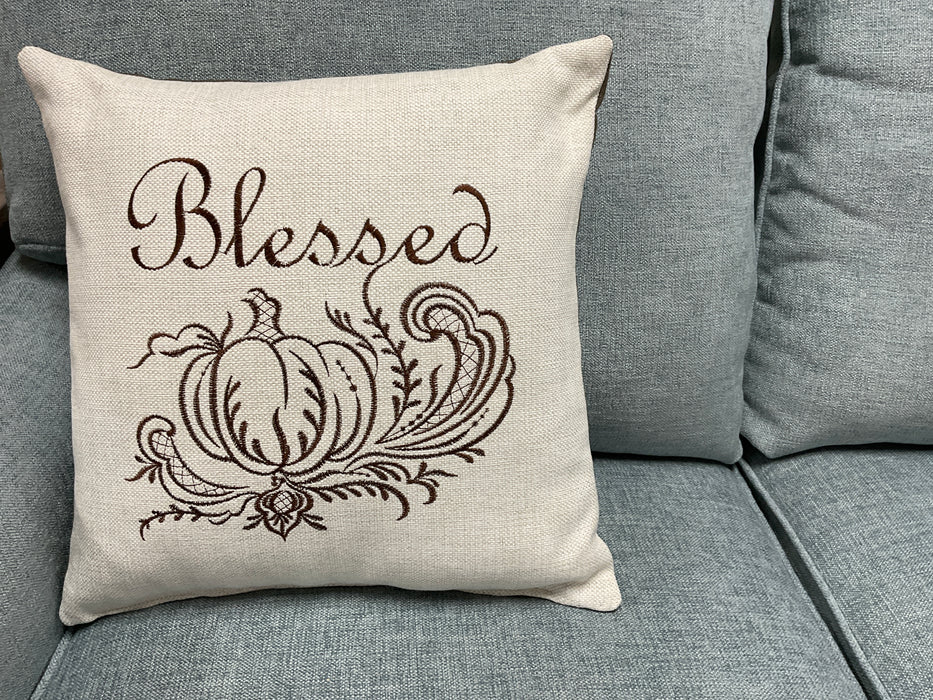 Throw Pillow - Blessed Pumpkin