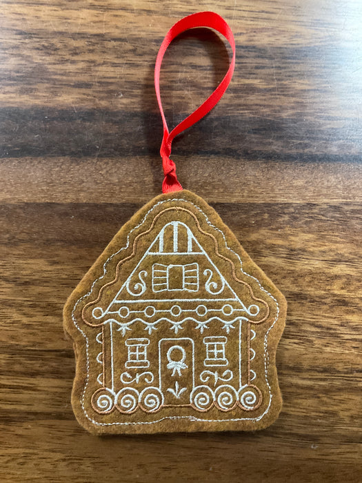 Gingerbread felt ornament