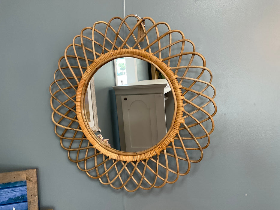 Nomad rattan mirror