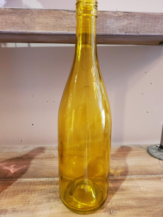 Colored glass bottles