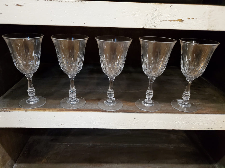 Crystal wine glasses
