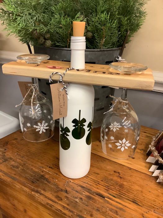Wine glass - snowflake