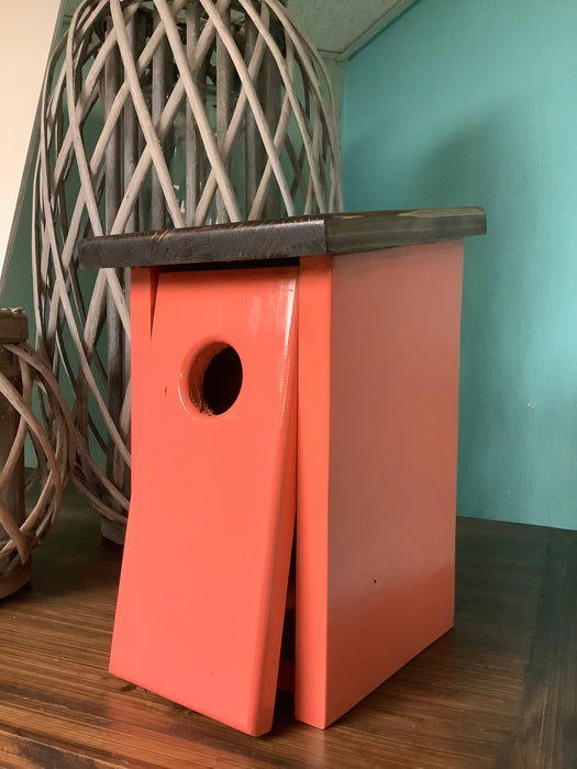 Single blue bird birdhouse