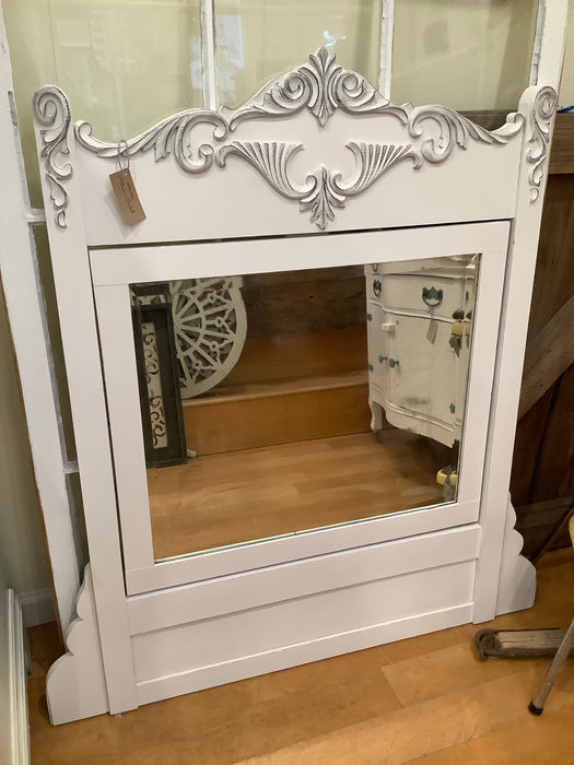 White refinished mirror