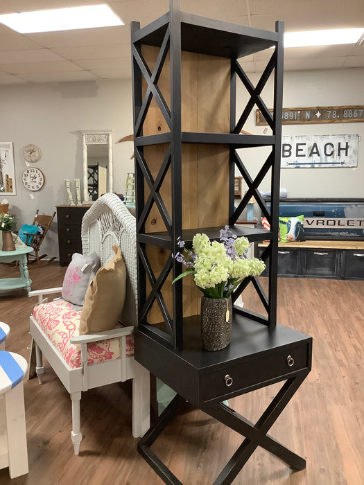 Drexel end table with bookcase