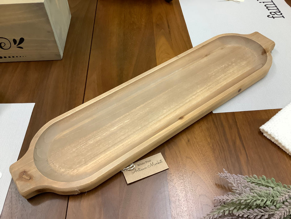 Thin wood tray