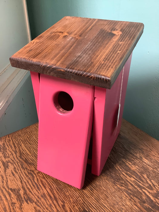Single blue bird birdhouse