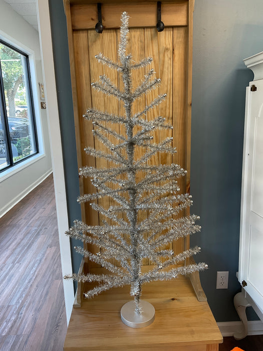 Pewter Tinsel Trees w/Beaded tips