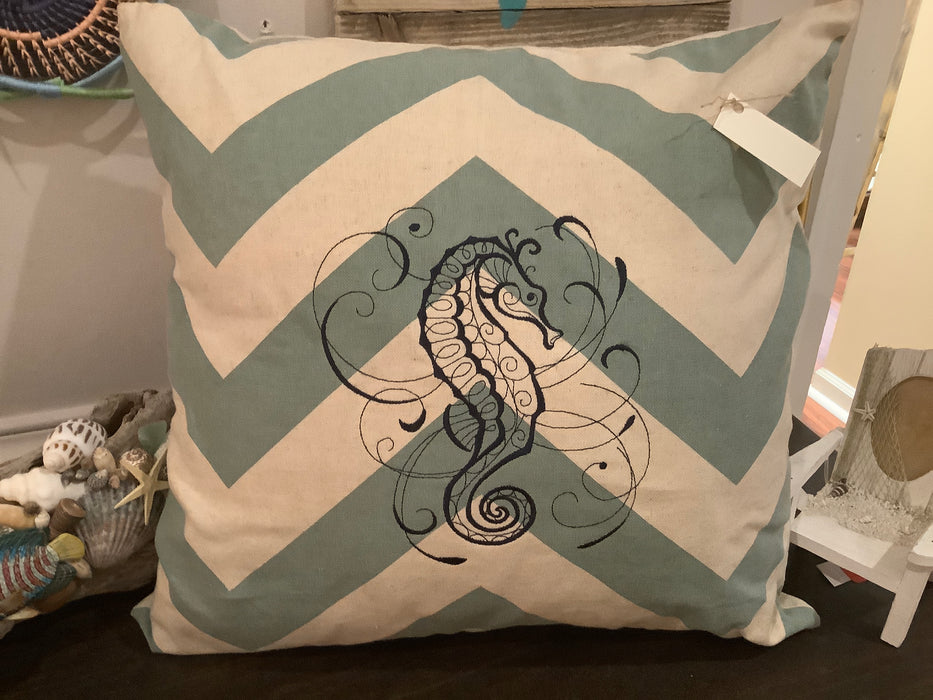 Embroidered pillow cover
