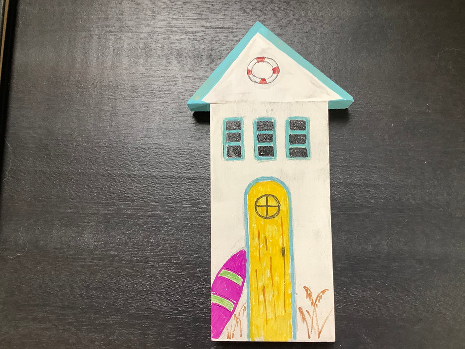 Small wood painted house